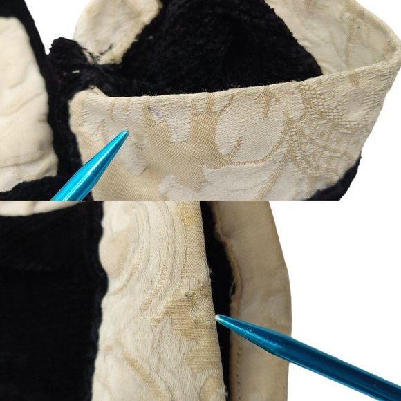 Womens XL Short Jacket NO SIZE TAG Cropped Boho Brocade Loop Button Closure - Picture 4 of 13